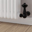T-TRV-020-CR-TB-PIP-LS02 - Flatford Traditional TRV Corner Textured Black Thermostatic Radiator Valves T-TRV-020-CR-TB-PIP-LS02 - Flatford Traditional TRV Corner Textured Black Thermostatic Radiator Valves
